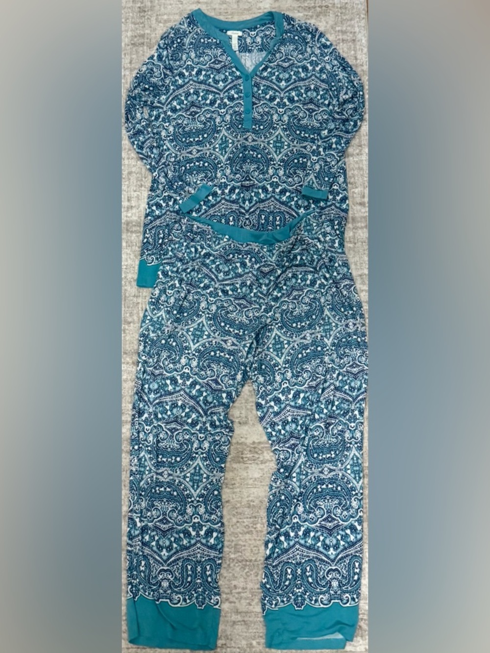 Soma Teal Paisley Lounge Set